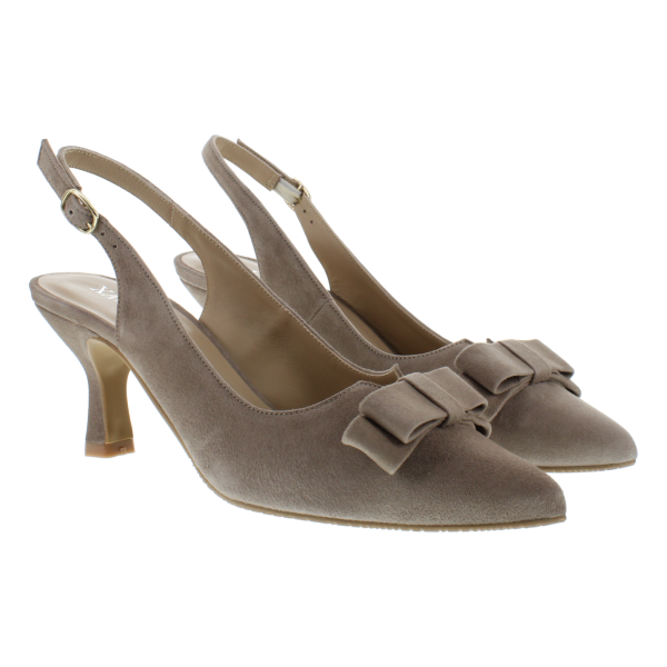 MARISA - Spitze Sling-Pumps mit Schleife