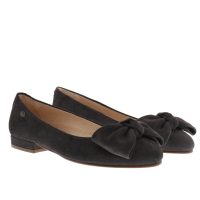 PAULINA - Ballerinas mit großer Lederschleife aus Samtziegenleder PAULINA - Ballerinas mit großer Lederschleife aus Samtziegenleder