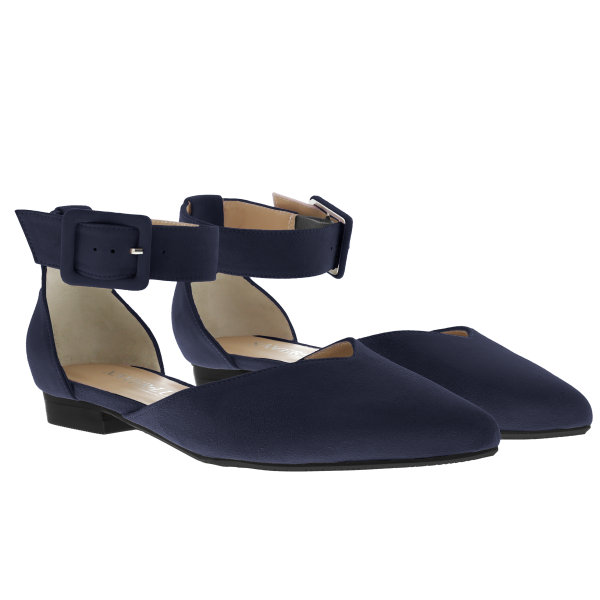 VICTORIA - Spitze Ballerinas mit breitem Riemchen