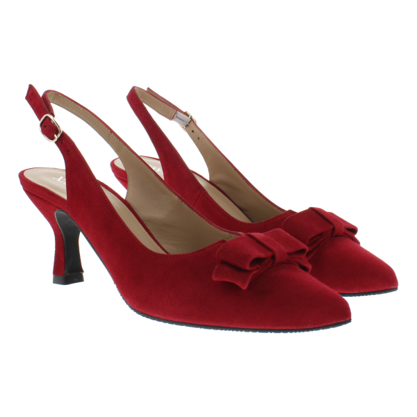 MARISA - Spitze Sling-Pumps mit Schleife