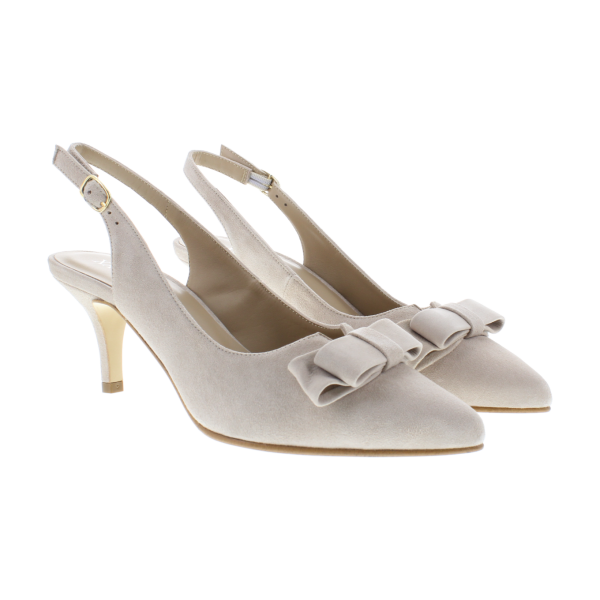 MINA - Spitze Sling-Pumps mit Schleife