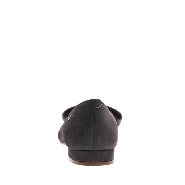 PAULINA - Ballerinas mit großer Lederschleife aus Samtziegenleder