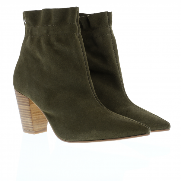 TEYLA - Spitze Stiefelette mit Raffung